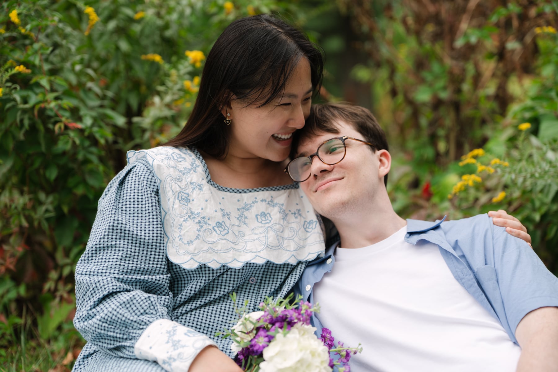Angela + Sean at Torbert MacDonald State Park, Medford, MA; couple photography