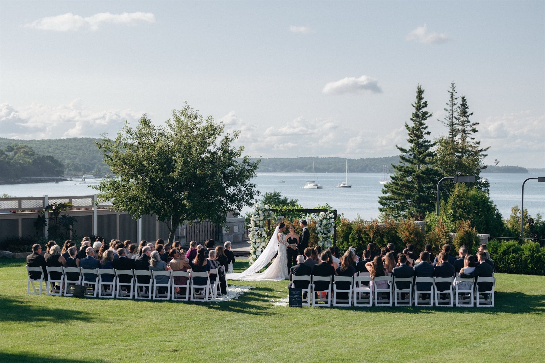 Veronica + Joseph at Harborside Hotel, Bar Harbor, ME; wedding photography