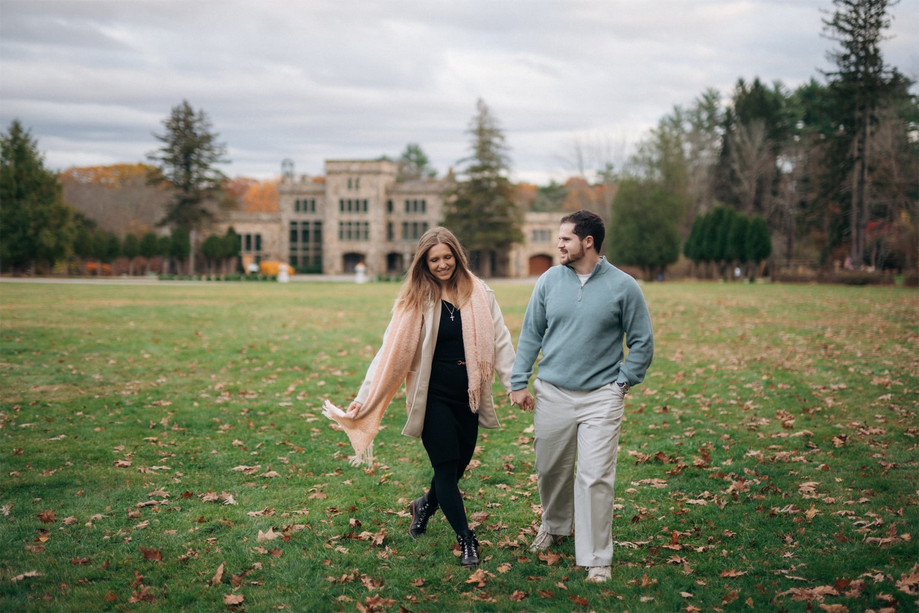 Alina + Brandon at Borderland State Park, North Easton, MA; couple photography