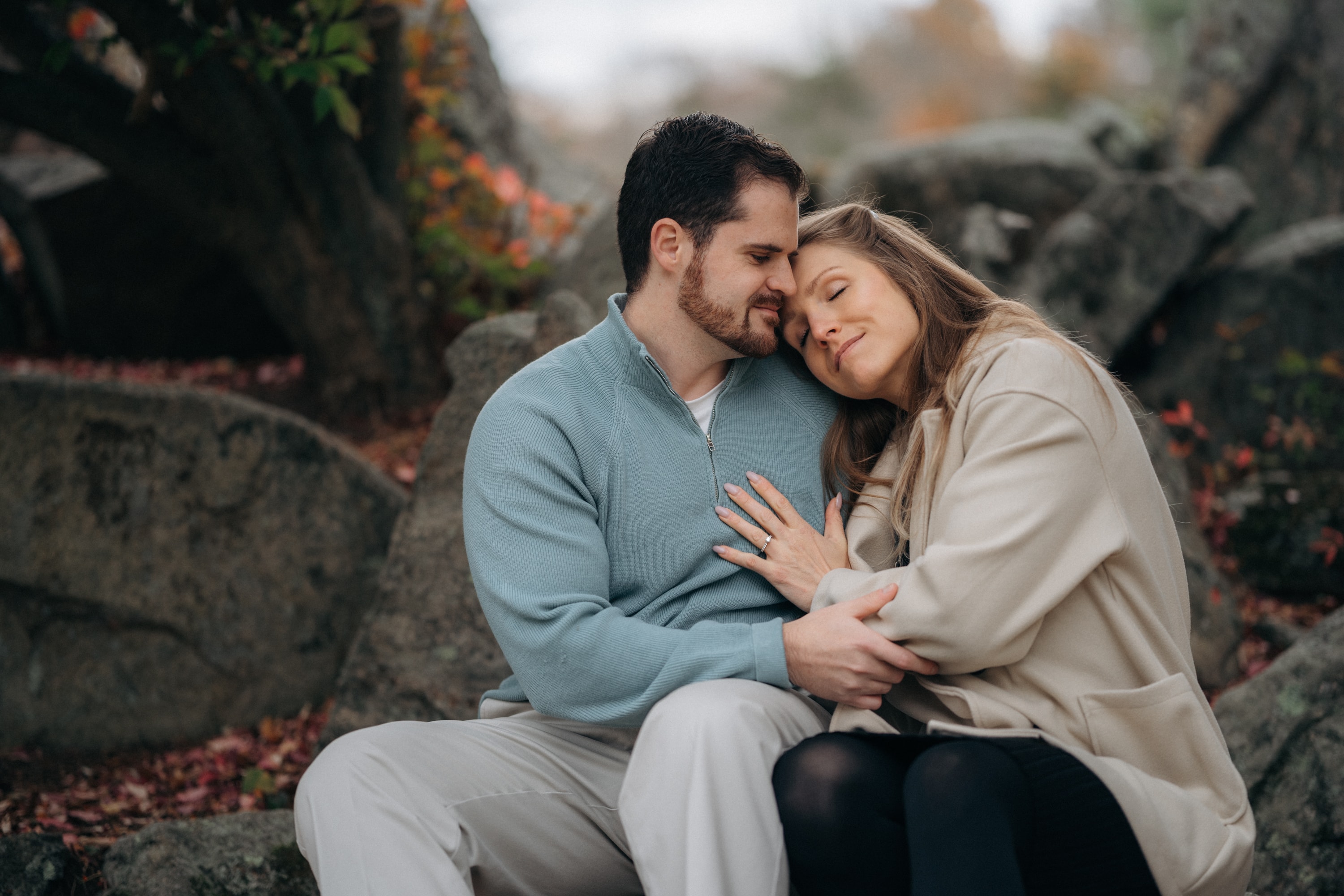 Alina and Brandon's couple photography session at Borderland State Park in North Easton, Massachusetts